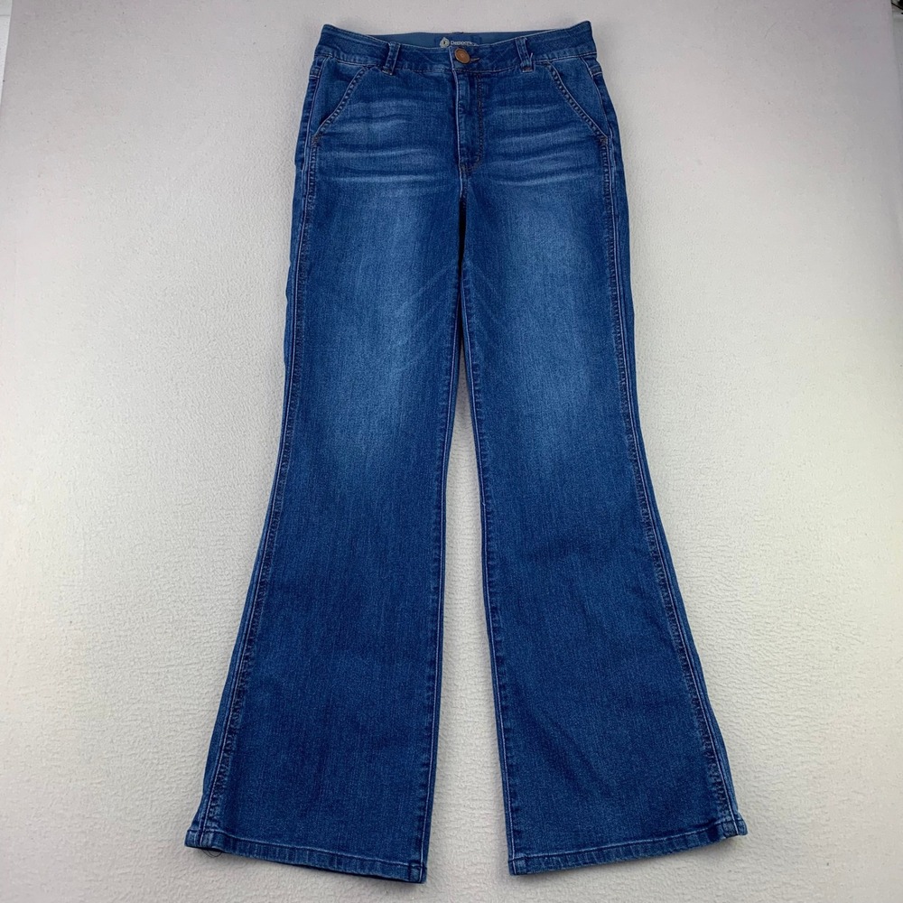 Democracy Ab solution Jeans Women 8 Blue Flare High Rise Stretch Western‎